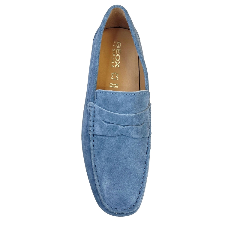 Rannou Geox mocassins et slip on kosmopolis bleu clair homme