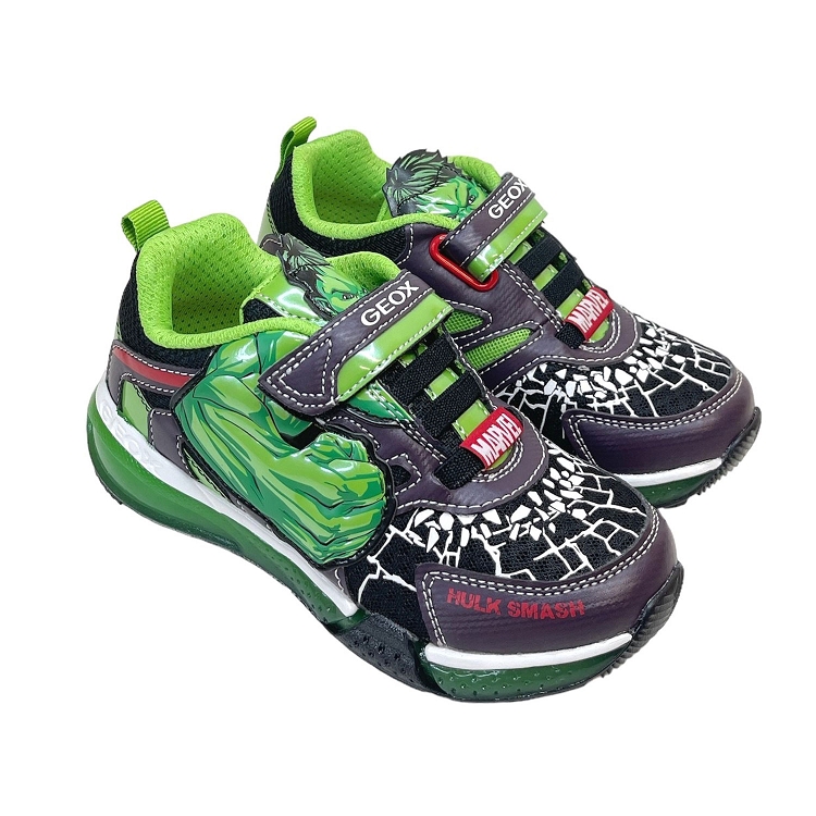 Rannou Geox baskets et tennis bayonyc vert enfant