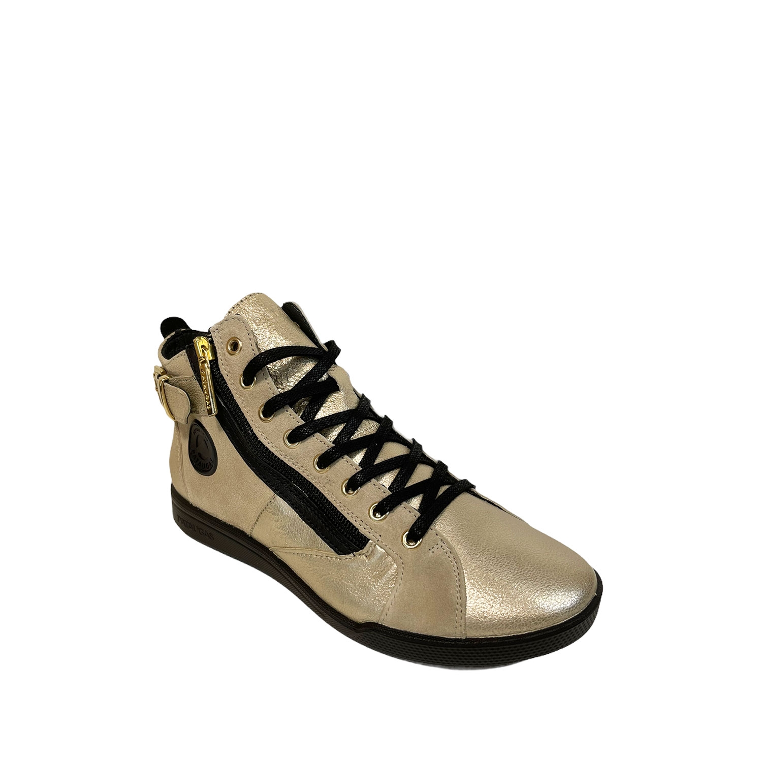 Rannou Pataugas baskets et tennis palme dore femme