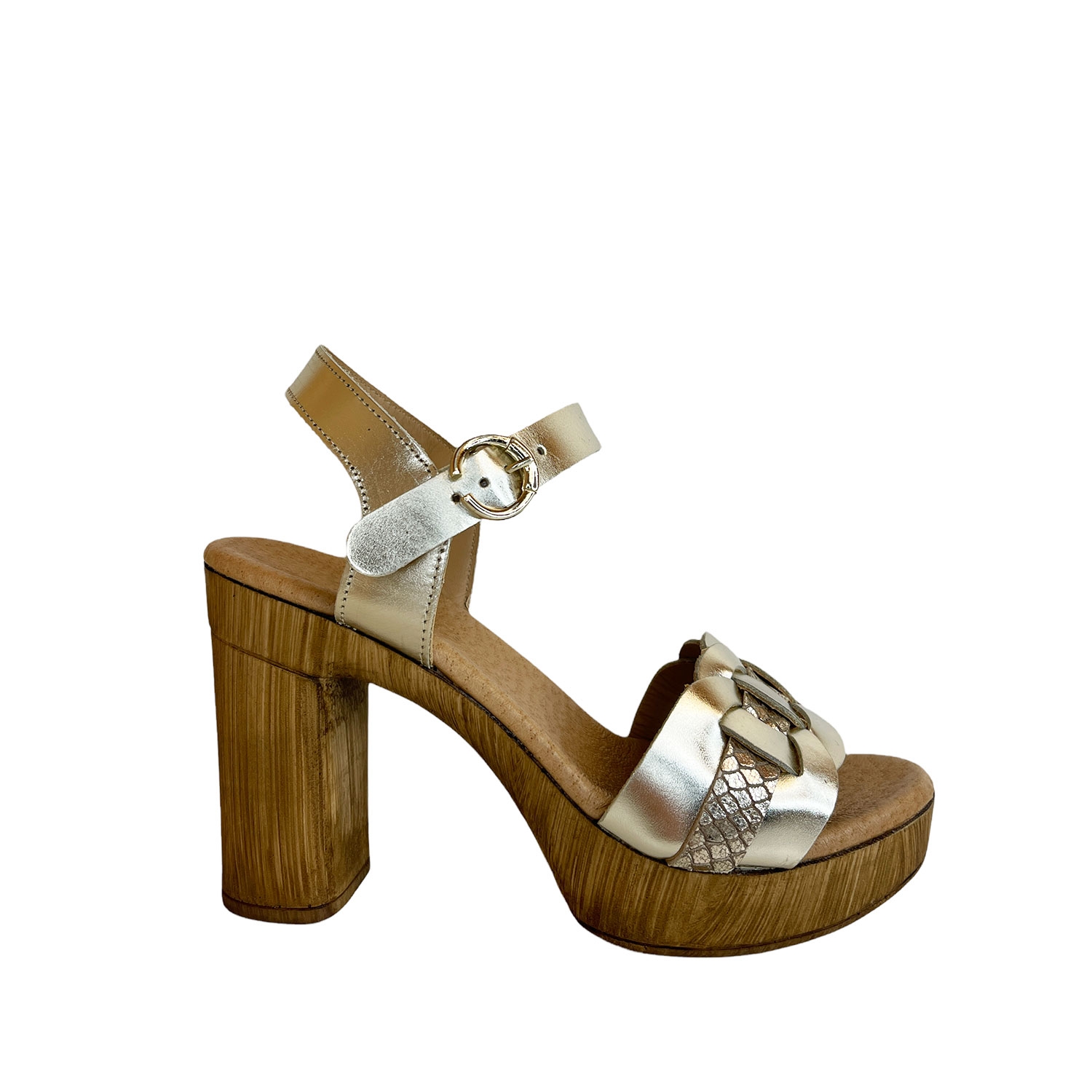 Rannou Myma sandales et mules 5500 dore femme